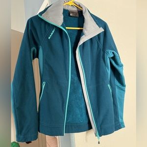 Mammoth fleece baselayer jacket teal XS warm